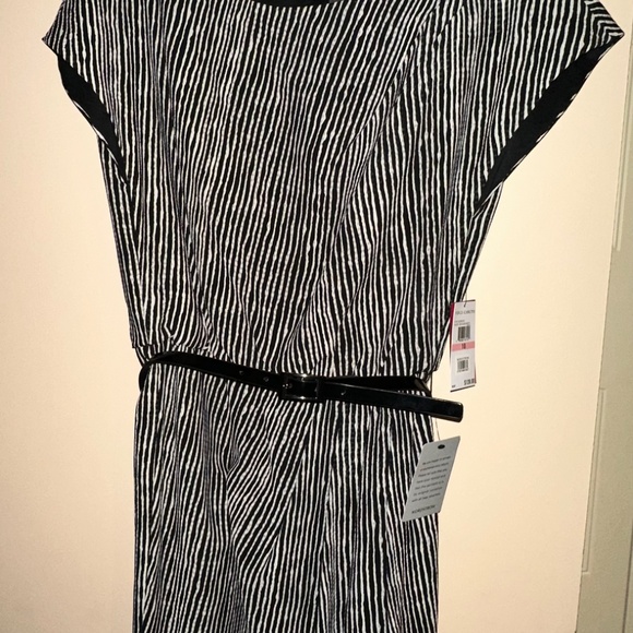 Vince Camuto Black and White Striped Dress - Picture 2 of 14